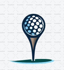 Golftee und Ball